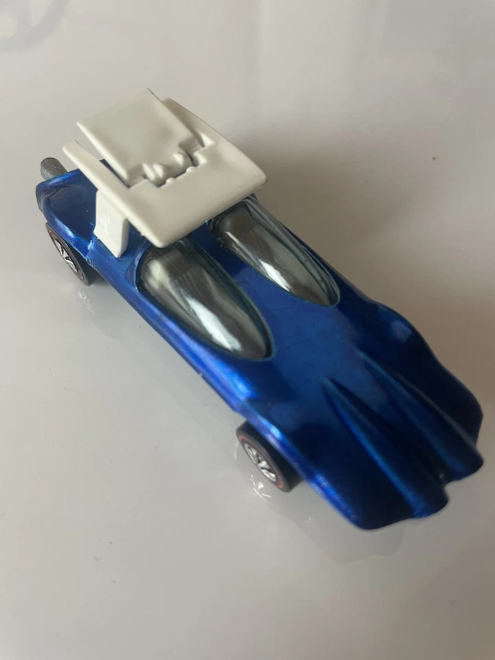 De colección Original 1969 Hot Wheels Swingin' Wing Redline Azul Casi Como Nuevo RARO Foto 1 de 4