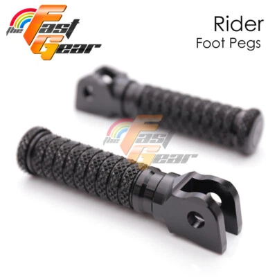 适用于雅马哈 FJR 1300 01-13 12 11 10 09 08 黑色前脚钉摩托车 M 型握把 — 第 1/4 张图片