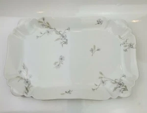 HAVILAND LIMOGES FRANKREICH SCHLEIGER 73 GRAU SERVIERPLATTE 14,5" X 9,5" - Bild 1 von 8