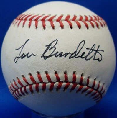 JSA Lew Burdette Autografiado Firmado AUTO MLB William D. White Béisbol DBB 705 Foto 1 de 4