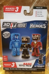3D IT - Paquete de Recarga de Personajes Básicos Yeti, Ninja, Pirata - Imagen 1 de 7