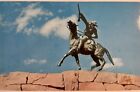 Cody Wyoming Buffalo Bill  Bronze Statue WY Vintage Card