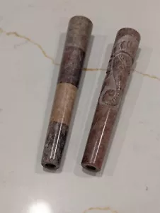 Zwei Tabakpfeifen Chillum Handarbeit - Bild 1 von 8