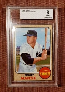 1968 Topps #280 Mickey Mantle New York Yankees Original Baseball Card BVG 8 NMMT - Picture 1 of 2