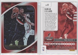 2020-21 Panini Absolute Memorabilia Red /199 Damian Lillard #82