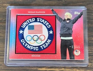 2016 Topps Megan Rapinoe U.S. Olympic Team Crest Commemorative Patch Red #/25 - Picture 1 of 2