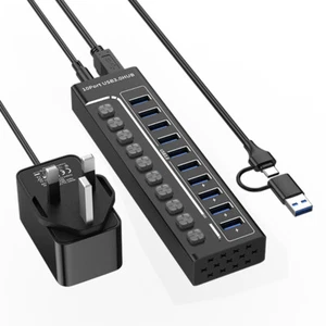 10 in 1 USB 3.0 HUB docking station Typec hub with switch computer data multi - Picture 1 of 18
