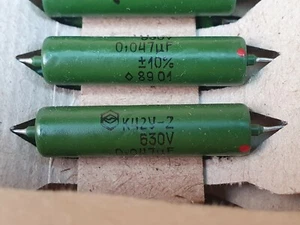 K42Y-2 0.047uF 630V USSR PIO AUDIO Capacitor lot 4pcs+ - Picture 1 of 2