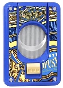 Elie Bleu Slide Button Cigar Cutter, Hemingway EBC4072, New In Box - Picture 1 of 7