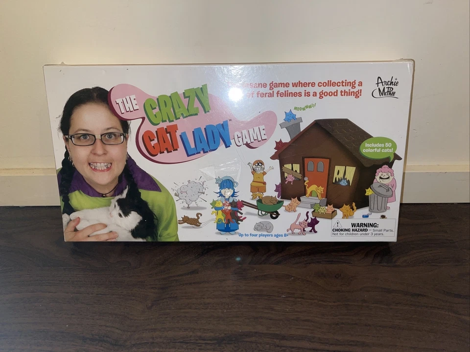 Crazy Cat Lady Board Game New Shrink Wrap Has A Tear - Image 1 of 4