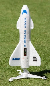 Spinner MISSILE XL Free Flight ROCKET W/ Parachute + LED Lights -WHITE- - Picture 1 of 6