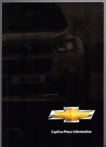 Chevrolet Captiva 2011 UK Market Press Information Brochure LS LT LTZ - Picture 1 of 1