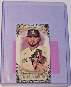 2021 Topps Allen & Ginter Black Border Mini Parallel German Marquez #166 Rockies - Picture 1 of 1