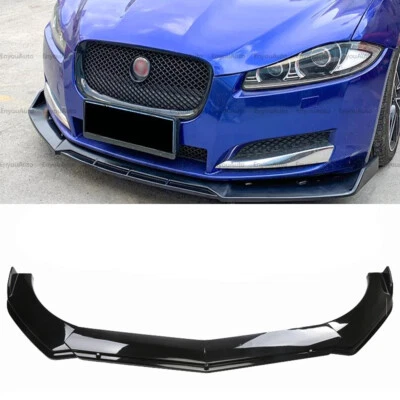 For Jaguar I-Pace UNIVERSAL Front Bumper Lip Spoiler Splitter Glossy Black - Изображение 1 из 4