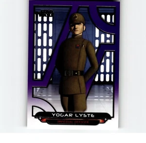4-02-08 PWE. 2018 star wars galactic files PURPLE /99 #reb-22 yogar lyste - Picture 1 of 2
