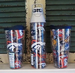 DENVER BRONCOS TRIPLE HYDRATION PACKAGE FROM TERVIS (ALL TEAMS AVAILABLE) - Picture 1 of 7