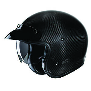 HJC V31 Carbon Open Face Helmet Sm Black