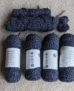 Cestari 100% Lana Hilo Colección Tradicional 2 Capas Azul Worsted Denim Brezo - Imagen 1 de 8