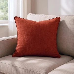 Sundour Amberley Filled Cushion Terracotta - Picture 1 of 4