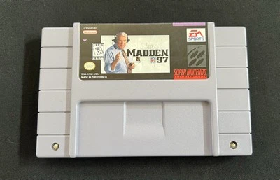 Madden NFL 97 SNES Authentic Super Nintendo EA Sports Tested & Working Game - Image 1 of 4