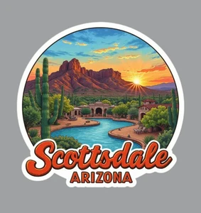 Imán de nevera o pegatina para computadora portátil Scottsdale Arizona - Imagen 1 de 18