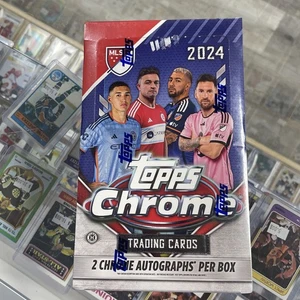 2024 Topps Chrome Soccer MLS Hobby Box - 2 AUTOS - FACTORY SEALED (TC2) - Picture 1 of 2