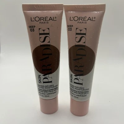 Loreal Skin Paradise Water Infused Tinted Moisturizer 1 oz - Deep 03 LOT OF (2) - Image 1 of 4