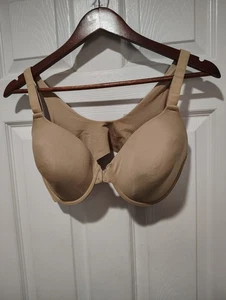 Assets By Spanx Bra Tan Nude Underwire Size 38D Front Closure Comfort - Picture 1 of 5