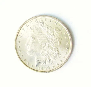 1896 P BU MORGAN DOLLAR   #400161 - Picture 1 of 2