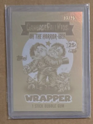 2024 Garbage Pail Kids Oh The Horror-ible Gold Foil Wrapper Card #30  13/25 - Image 1 of 3