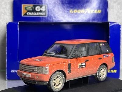 Corgi Vanguards 1:43 G4 Challenge Range Rover GoodYear In Orange Boxed - Image 1 of 4
