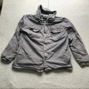Dickies Genuine Jacket Hoodie Mens XL Long Sleeve Pockets Gray - Picture 1 of 9