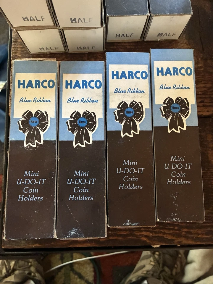 Quarters NOS 400x Harco Blue Ribbon coin holders half dollars nickels - Image 1 of 4