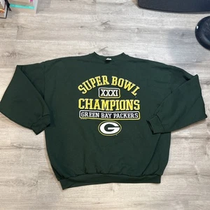 Vintage Green Bay Packers Super Bowl XXXI Champions Logo 7 Mad Shirt 90s 3XL - Bild 1 von 7