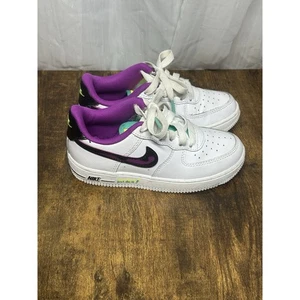 [DX3933-100] Size 11.5C Youth Toddler Nike AIR FORCE 1 LOW '07 LV8 GS Purple - Picture 1 of 11