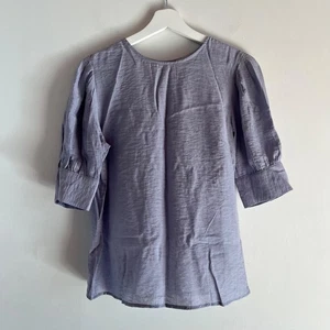 Oasis Flieder Lila Kurzarm Rücken Knopfleiste Bluse Top Gr 10 - Bild 1 von 8