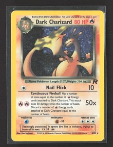 Pokemon 2000 Team Rocket Dark Charizard #4/82 - Picture 1 of 2