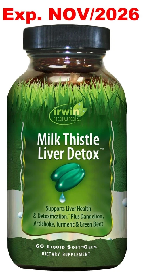 Irwin Naturals Milk Thistle Liver Detox 60ct 710363585495t1322