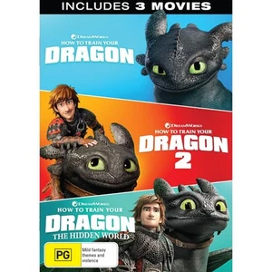 How to Train Your Dragon 3-Movie Pack DVD | 3 Movie Collection | Region 4 - Picture 1 of 1