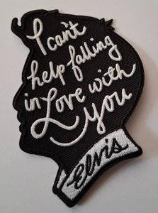 ELVIS CAN'T HELP FALLING IN LOVE WITH YOU MEMPHISIRON ON PATCH NEW 10cm - Picture 1 of 1