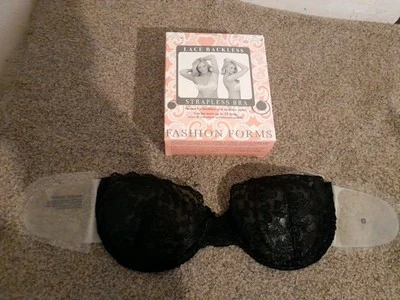 Модные формы без бретелек клейкий бюстгальтер кружева без бретелек без спинки гелевые подушечки - Изображение 1 из 3