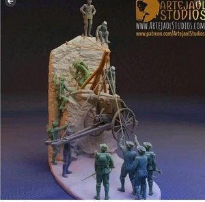 Paquete de dioramas a escala 1:35 de la Primera Guerra Mundial y Segunda Guerra Mundial - Imagen 1 de 4