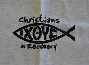 Camiseta Christians In Recovery. Camiseta Hanes AA NA XA. Extra grande para adulto - Imagen 1 de 2