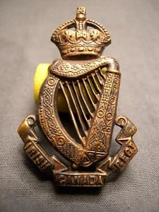 IRISH REGIMENT WWII CAP BADGE PRE 1932 M.162 CANADA CANADIAN ARMY INFANTRY REGt  - Picture 1 of 7