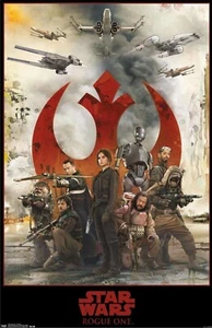 Star Wars Rogue One Filmposter 18"x24" Rebellen zusammenbauen JYN Cassian Andor - Bild 1 von 4