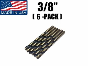 (PAQUETE DE 6) 3/8" 05780 Norseman/Viking EE. UU. Broca Super Premium Alta Velocidad - Imagen 1 de 4