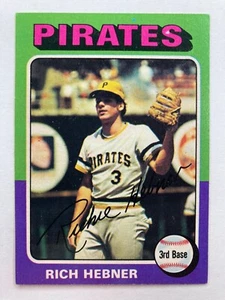 1975 Topps #492 Rich Hebner (Pittsburgh Pirates) - Picture 1 of 2