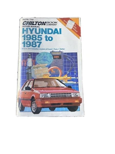 1985 1986 1987 Hyundai Excel Pony Stellar Chiltons Manually - Picture 1 of 4