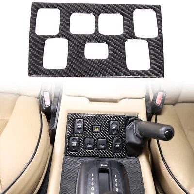 Pegatina de embellecedor de interruptor de ventana interior de carbono suave para Land Rover Discovery 2 98-03 Foto 1 de 4
