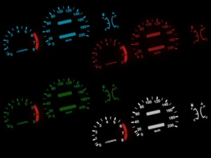 Blue Speedometer Speedometer Lighting LED LED Conversion Kit Blue Hyundai Pony No Soldering - Picture 1 of 1